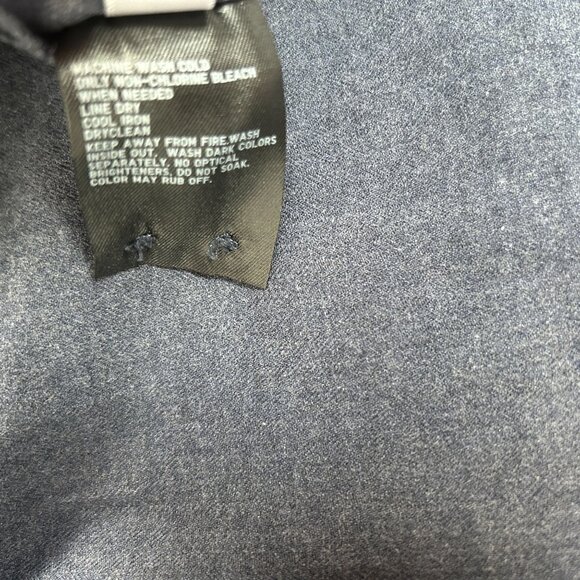 Uniqlo Womens Gray Cotton Long Sleeve Henley Shirt Large Pullover Band Collar - Picture 5 of 8